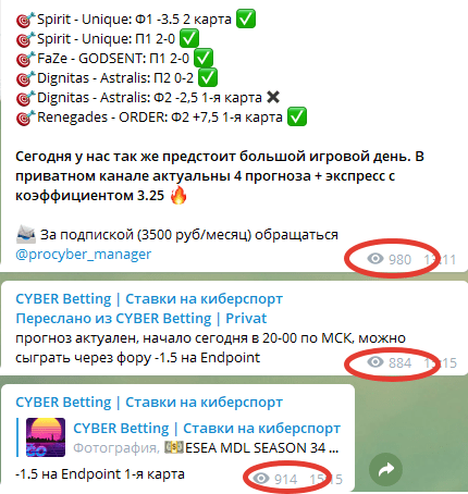 CYBER Betting: прогнозы на киберспорт в Телеграм, отзывы