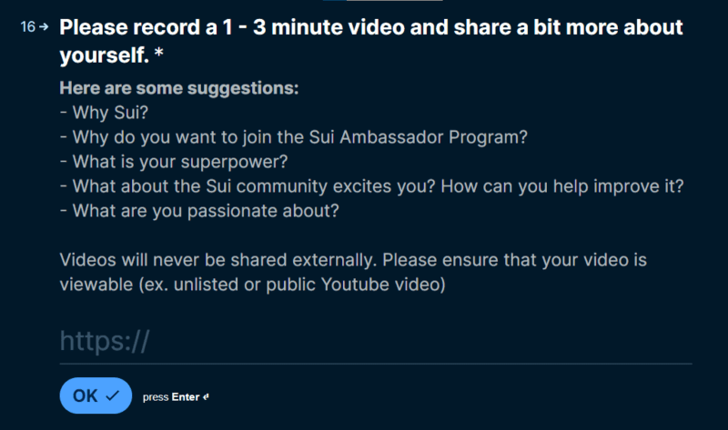 Sui ambassador program: инструкция по получению амбассадорки