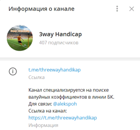 3 Way Handicap — ставки на футбол, отзывы